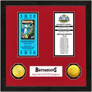 Tampa Bay Buccaneers Super Bowl Ticket Collection Wall Frame